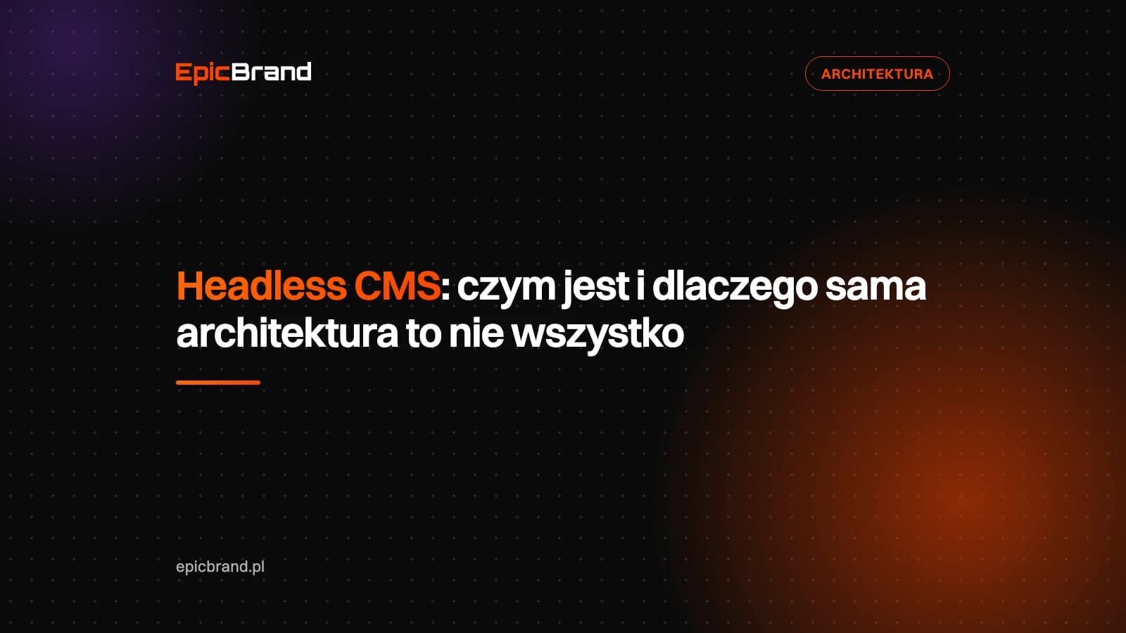 Grafika tytułowa artykułu wyjaśniającego czym jest headless CMS i jego architektura