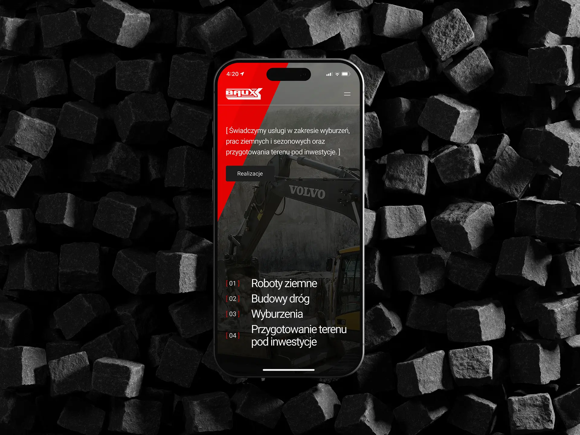 BAUX – branding i strona internetowa dla firmy budowlanej – zdjęcie 4