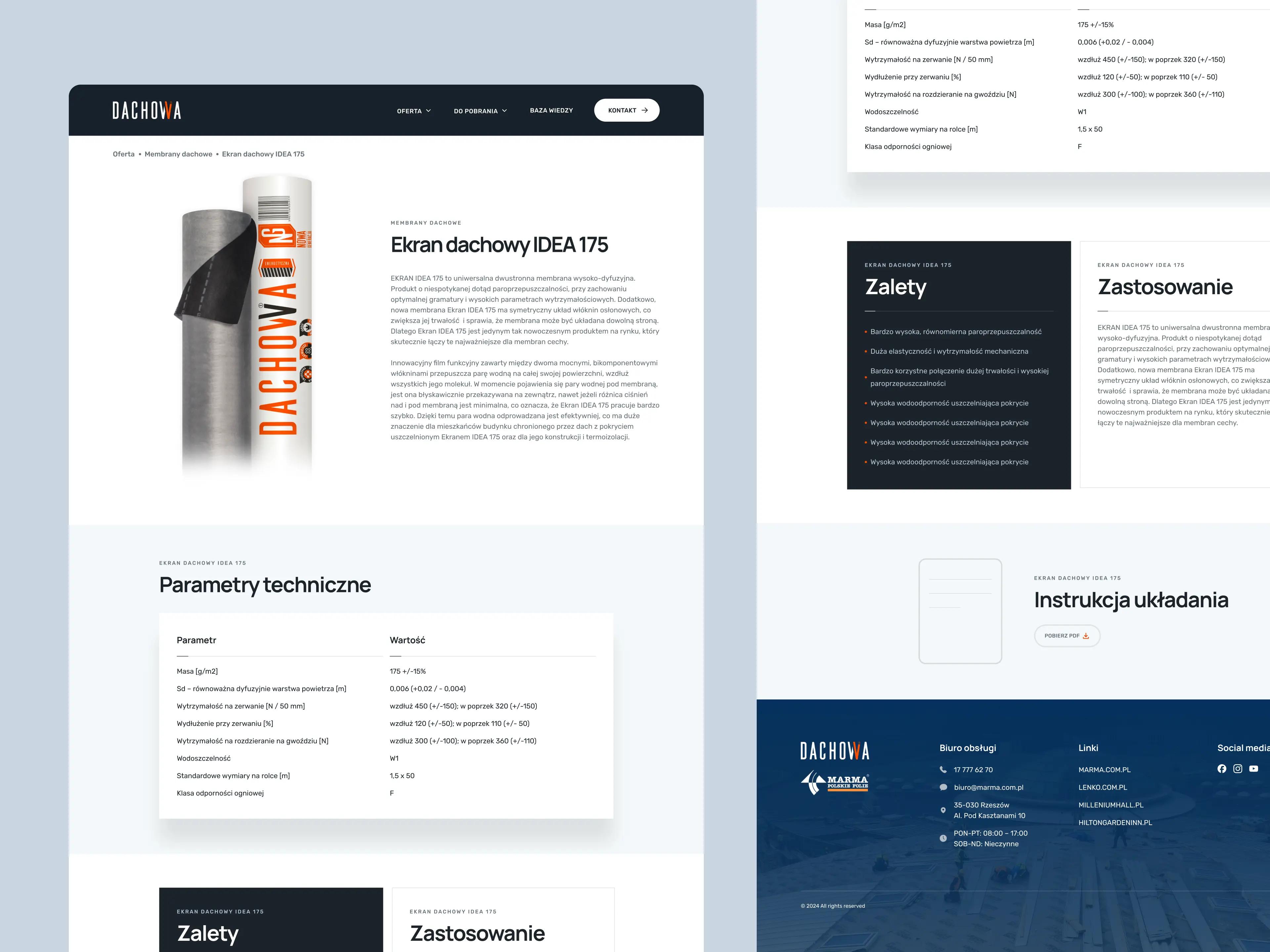 Dachowa – strona produktowa uporządkowana pod rozwój marki – zdjęcie 5