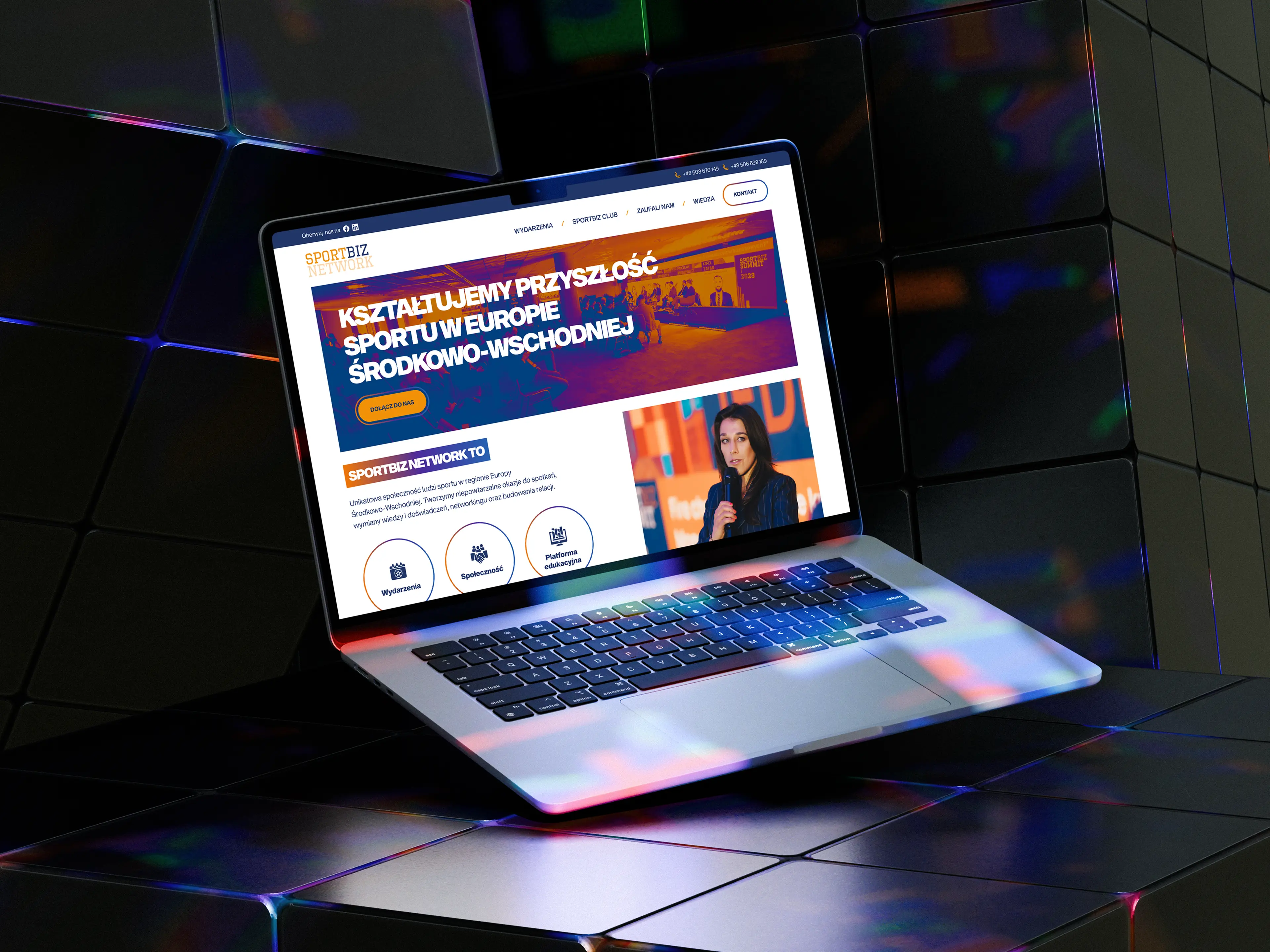 Sportbiz Network – strona wydarzeń zaprojektowana pod sprzedaż i komunikację